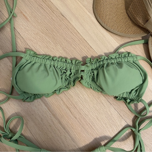 Cider Ruffle String Halter Bikini Set - Picture 4 of 5